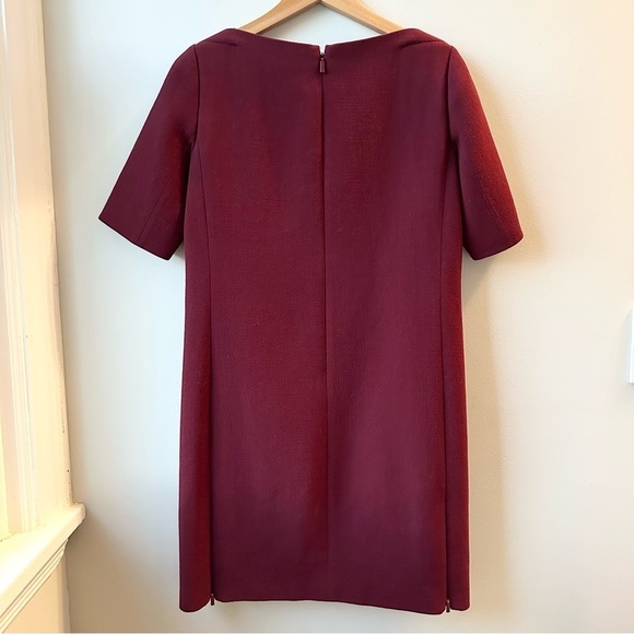 Lafayette 148 Sheath Shift Short Sleeve Wool Dress - Picture 2 of 11